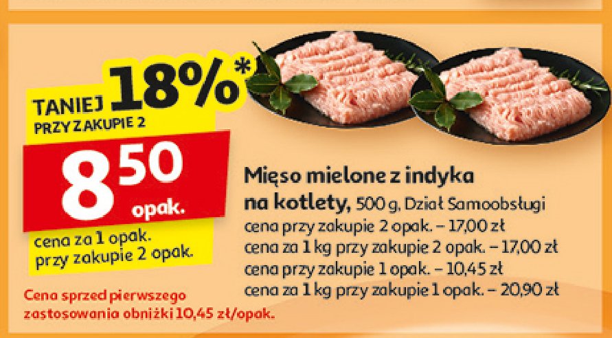 Mięso mielone na kotlety z indyka promocja