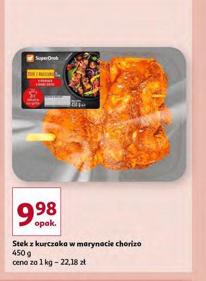 Stek z kurczaka w marynacie chorizo Superdrob promocja