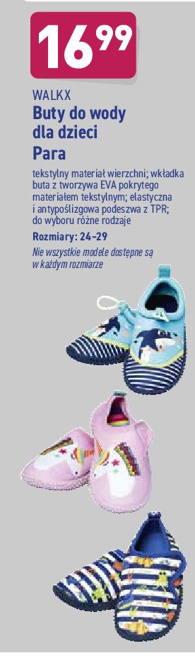 Buty do wody 24-29 Walkx promocja