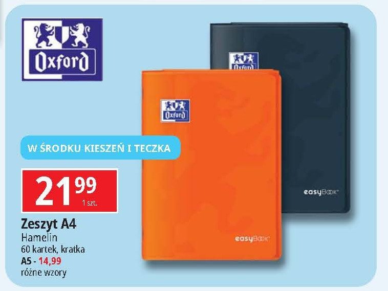 Zeszyt a4 60 kartek kratka Oxford promocja