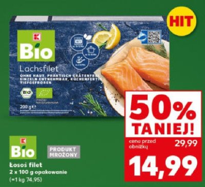Łosoś filet mrożony promocja w Kaufland