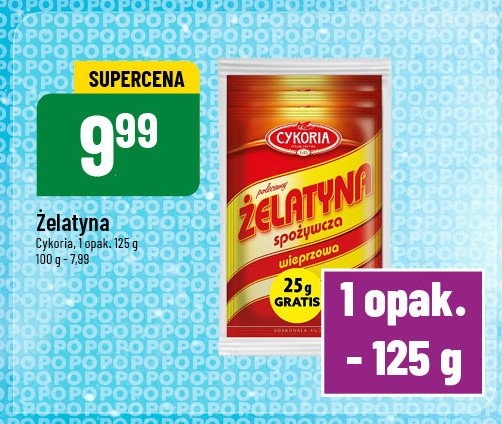 Żelatyna spożywcza Cykoria promocja w POLOmarket