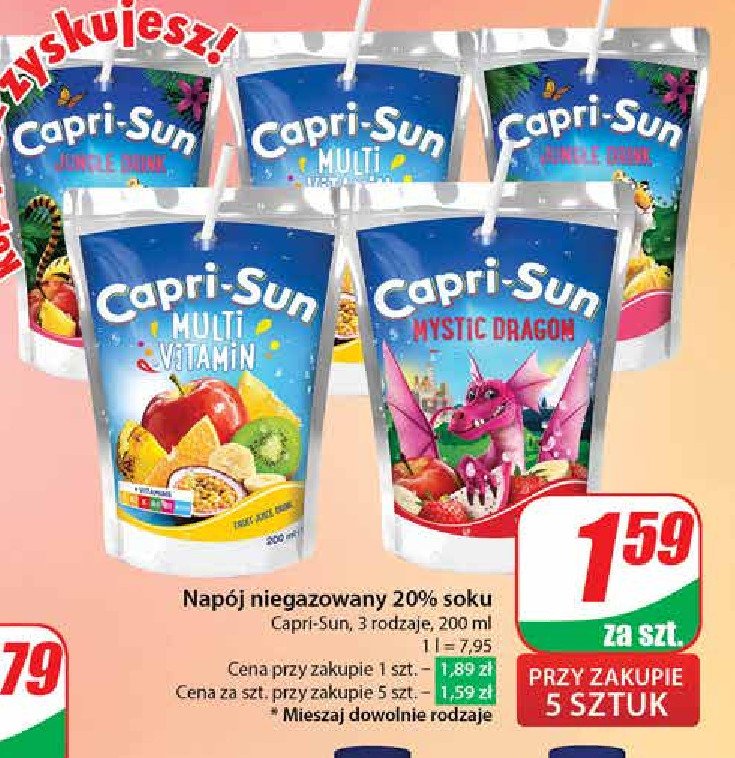 Napój jungle drink Capri-sun promocja