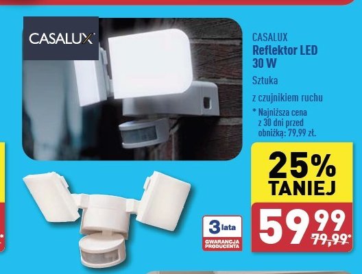 Reflektor led 30 w Casalux promocja