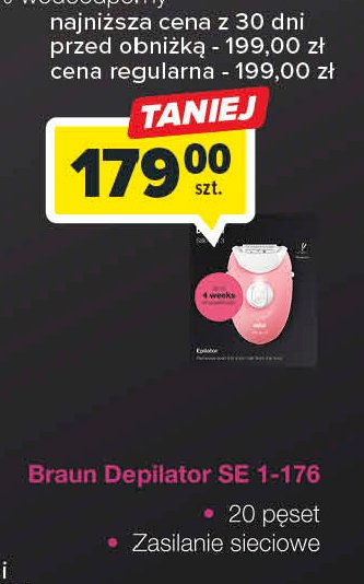 Depilator se 1-176 Braun promocja