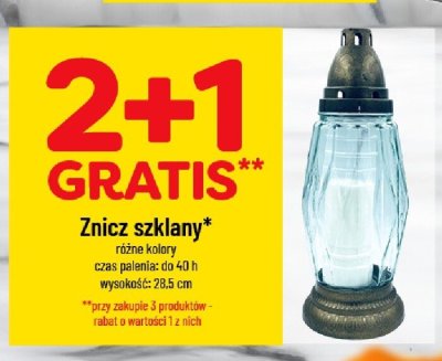 Znicz szklany promocja w POLOmarket