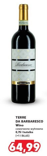 Wino Terre da barbaresco promocja w Kaufland