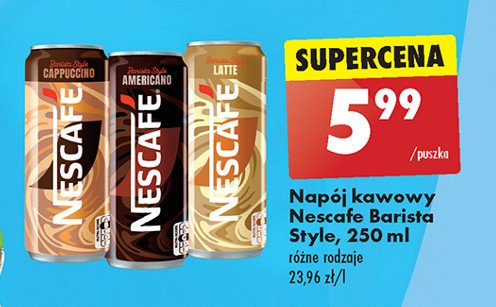 Kawa latte Nescafe barista style promocja