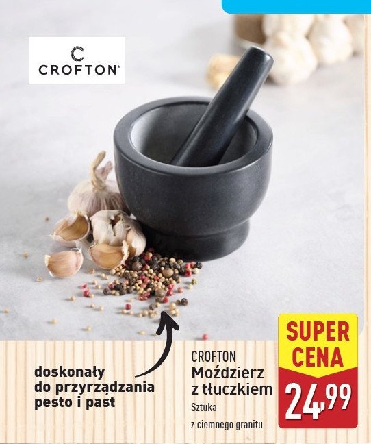 Moździerz z tłuczkiem Crofton promocja w Aldi