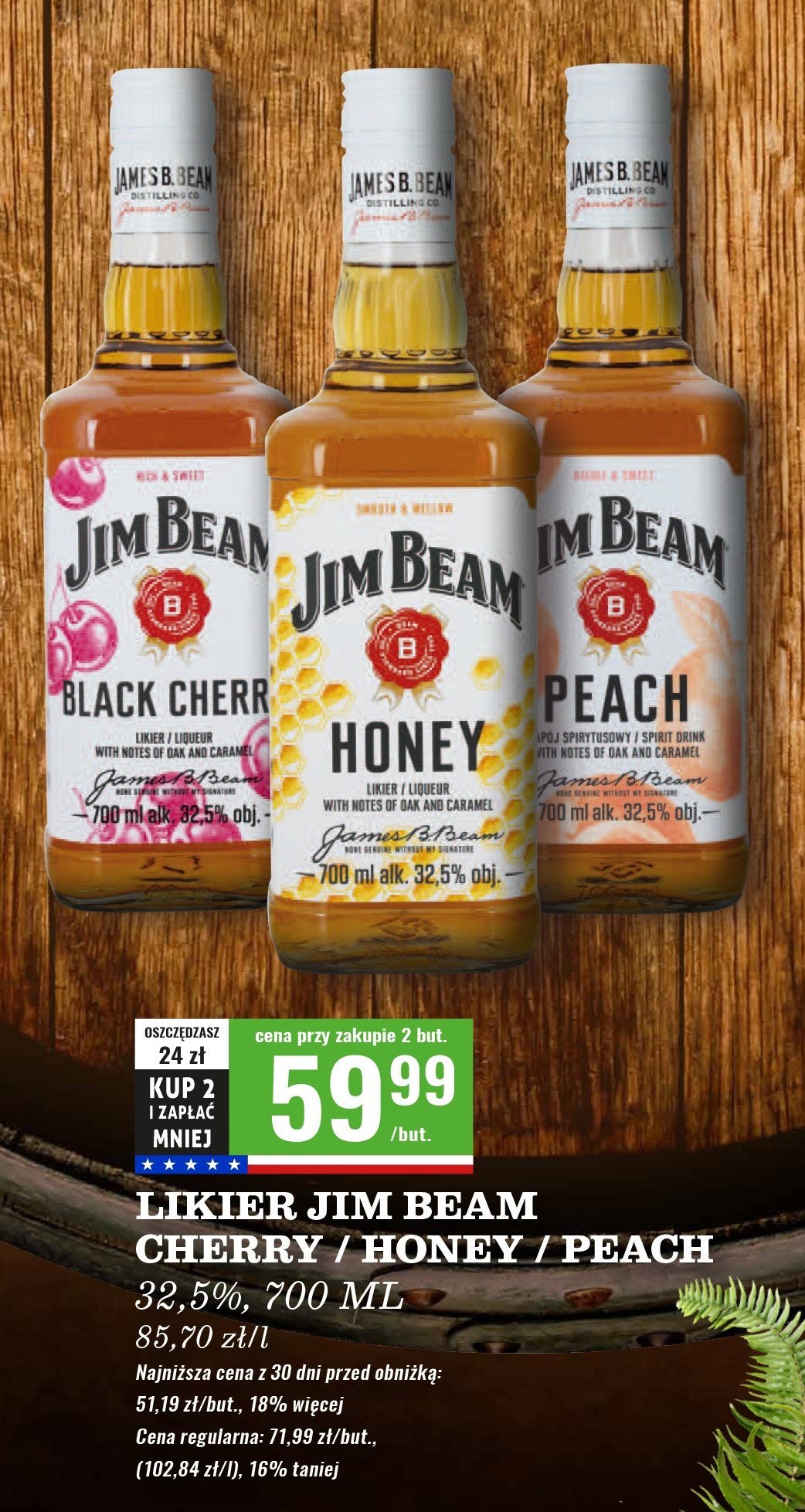 Bourbon Jim beam honey promocja w Biedronka