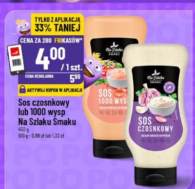 Sos czosnkowy promocja w POLOmarket