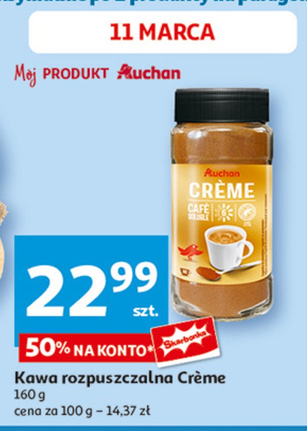 Kawa creme Auchan promocja