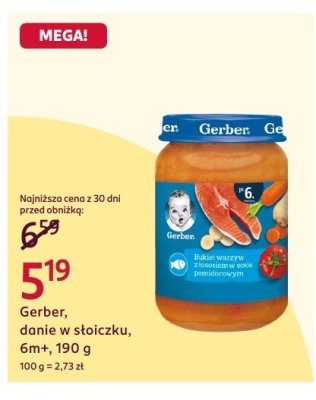 Danie w słoiczku 6m+, 190 g promocja w Rossmann