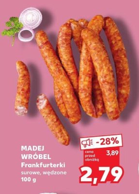 Frankfurterki surowe / wędzone 100 g promocja w Kaufland