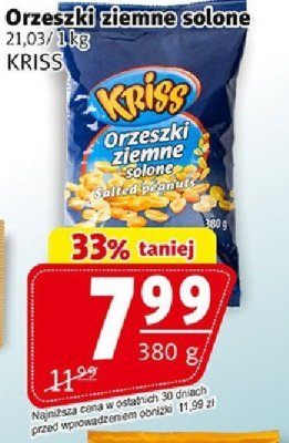 Orzeszki ziemne solone promocja w Prim Market