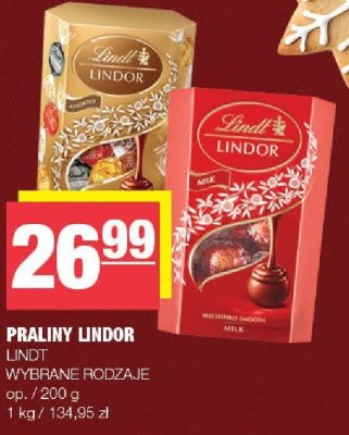 Praliny Lindor Lindt promocja w SPAR