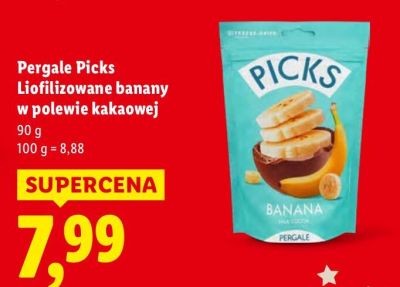 Liofilizowane banany w polewie kakaowej promocja w Lidl