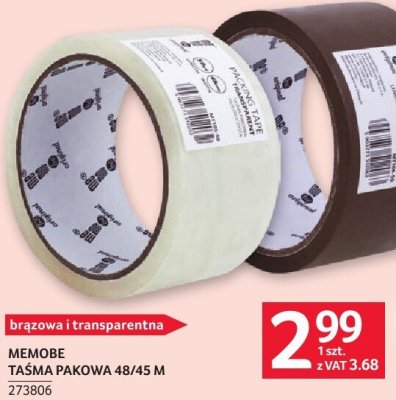 Taśma pakowa Memobe 48/45 M 273806 promocja w Selgros
