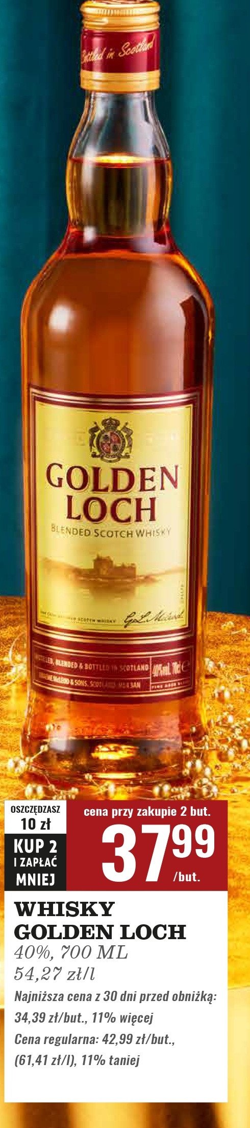 Whisky GOLDEN LOCH promocja w Biedronka