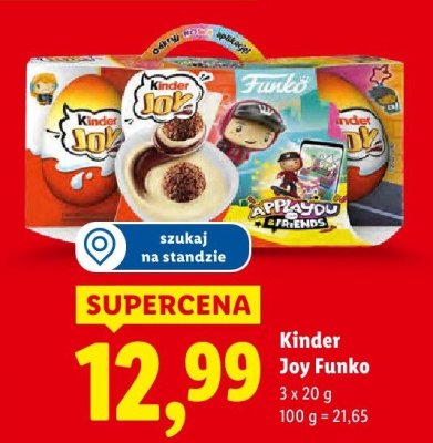 Czekolada Kinder Joy Funko promocja w Lidl