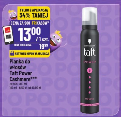Pianka do włosów Taft Power Cashmere Henkel promocja w POLOmarket