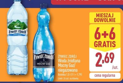 Woda źródlana Żywiec Zdrój niegazowana 1,5l promocja w Aldi