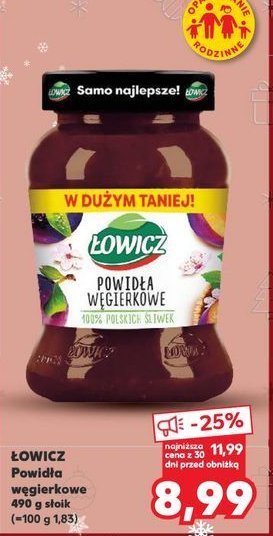 Powidła węgierkowe Łowicz promocja