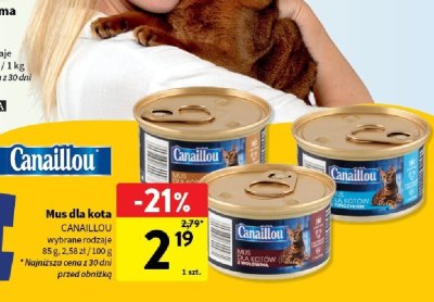 Mus dla kota CANAILLOU wybrane rodzaje promocja w Intermarche