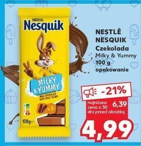 Czekolada mleczna Nesquik promocja