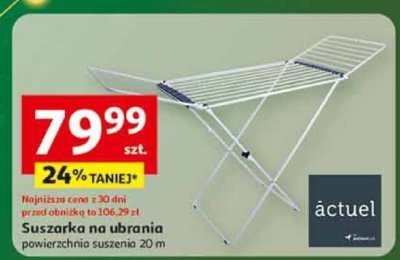 Suszarka na ubrania powierzchnia suszenia 20 m promocja w Auchan