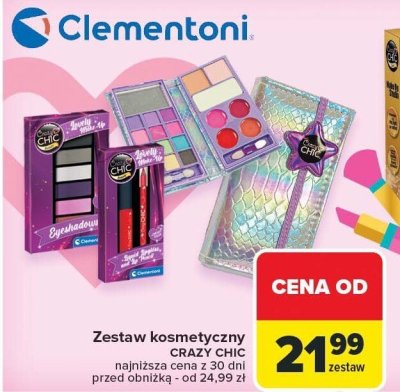 Zestaw kosmetyczny Crazy Chic Clementoni promocja w Carrefour