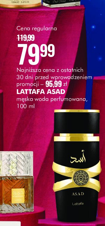 Woda perfumowana Lattafa asad promocja