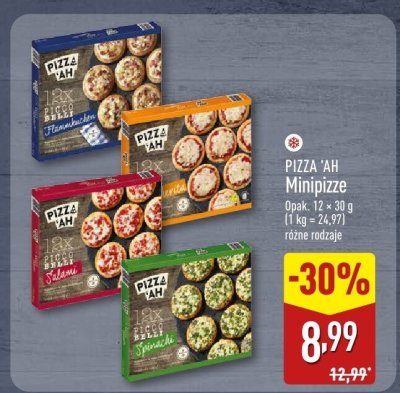 Minipizze, różne rodzaje promocja w Aldi