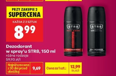 Dezodorant STR8 w spray'u 150 ml promocja w Biedronka