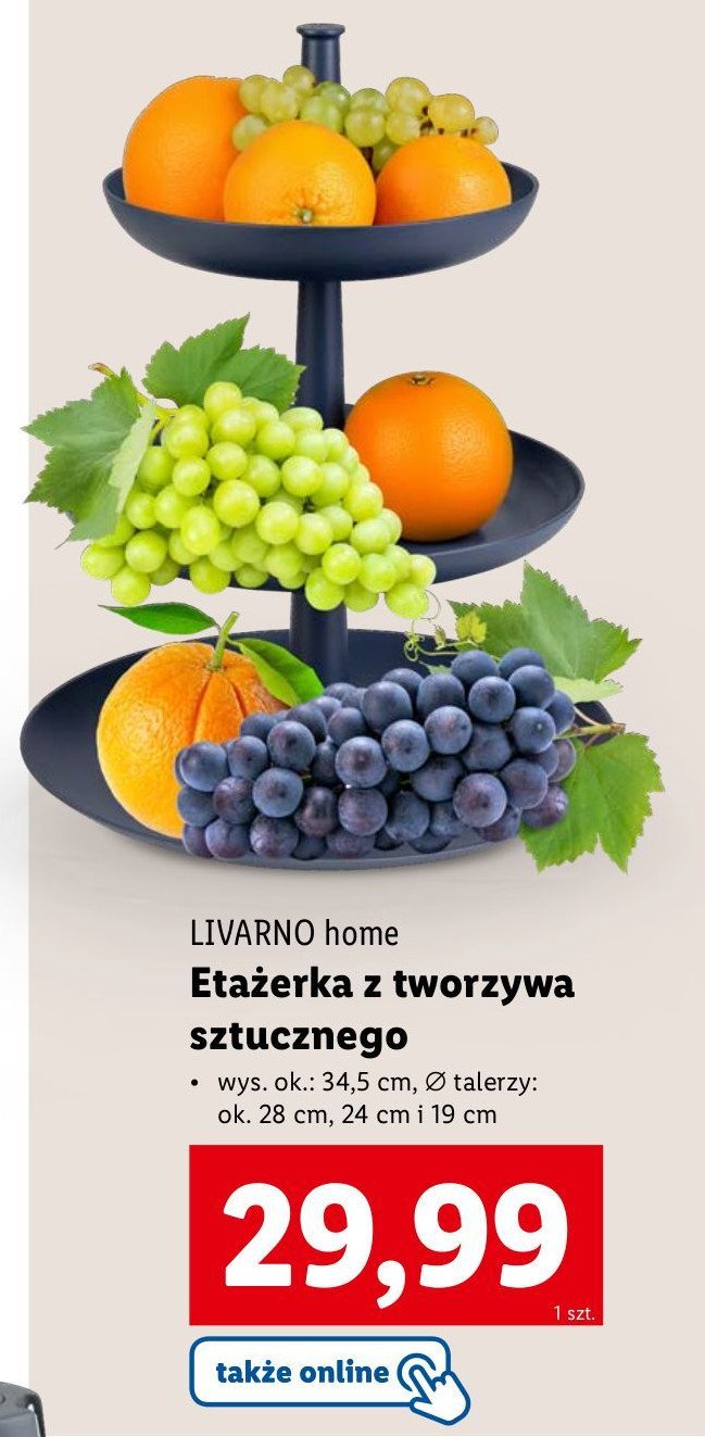 Etażerka wys. 34.5 cm LIVARNO HOME promocja