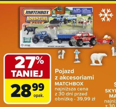 Pojazd z akcesoriami MATCHBOX promocja w Carrefour