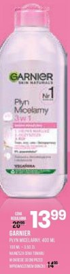 Płyn micelarny Garnier 400 ml promocja w Drogerie Natura