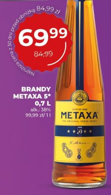 Brandy Metaxa 5* greek orange promocja w Du偶y Ben