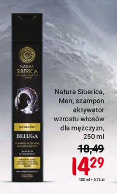 Szampon zapobiegający wypadaniu włosów beluga Natura siberica for real men only promocja