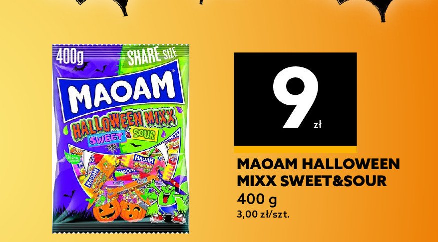 Gumy halloween sweet&sour Haribo maoam promocja