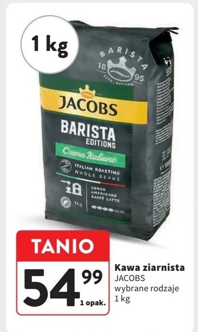 Kawa Jacobs barista editions crema italiano promocja w Intermarche