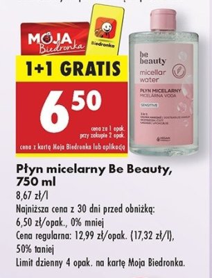 P艂yn micelarny sensitive Be beauty Be beauty care promocja