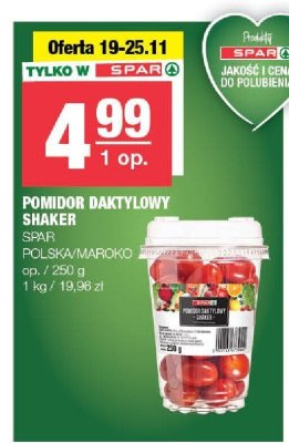 Pomidor daktylowy Shaker Spar Polska/Maroko promocja w SPAR