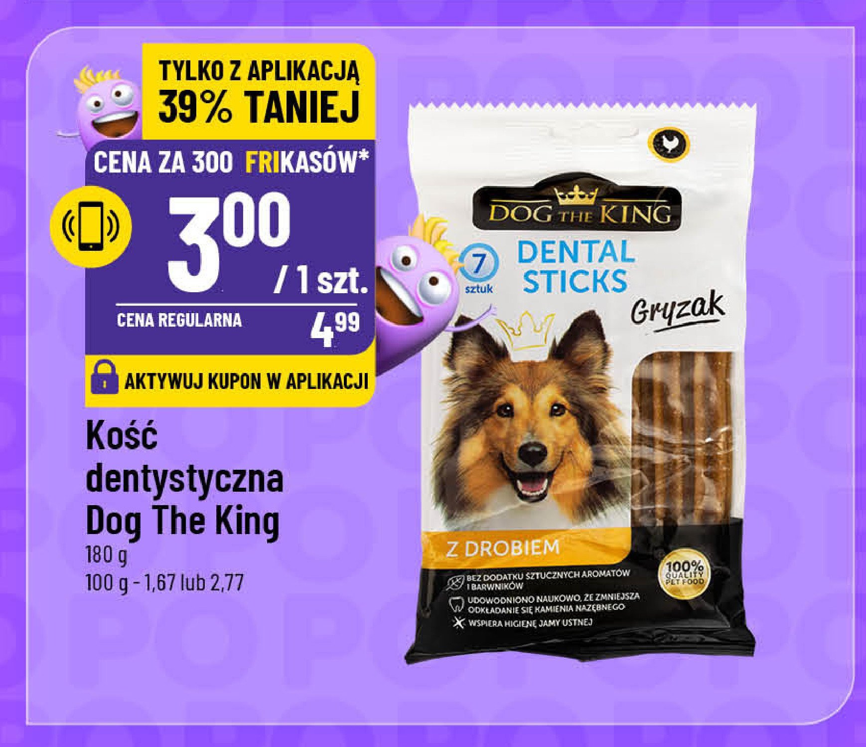 Kość dentystyczna Dog the king promocja w POLOmarket