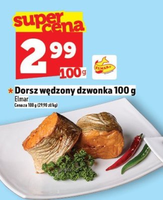 Dorsz wędzony dzwonka Elmar 100g promocja w TOPAZ