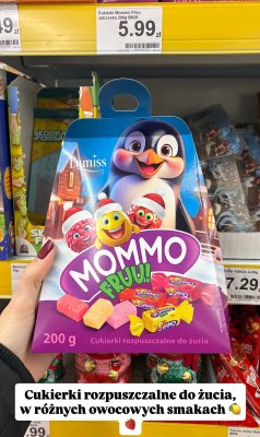 Cukierki rozpuszczalne Mommo Fruu Jutrzanka Lumiss 200g promocja w Dino