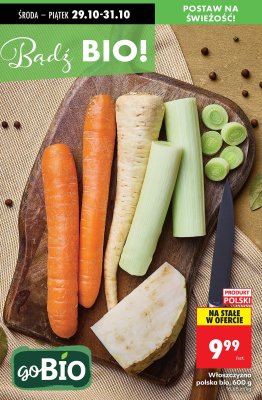 Włoszczyzna polska bio 600 g promocja w Biedronka