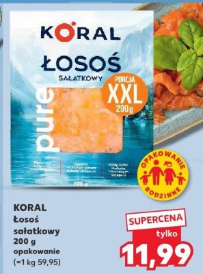Łosoś sałatkowy wędzony Mowi promocja w Kaufland