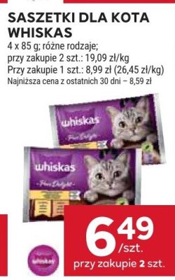 Saszetki dla kota Whiskas promocja w Stokrotka