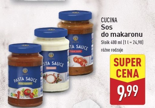 Sos do makaronu grillowane warzywa Cucina nobile promocja